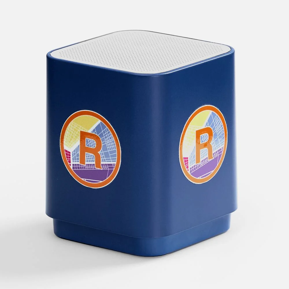 Беспроводная колонка с подсветкой гравировки Glim, синяя - фото 11