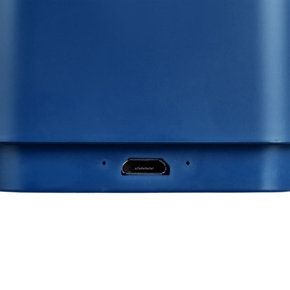 Беспроводная колонка с подсветкой гравировки Glim, синяя - фото 6