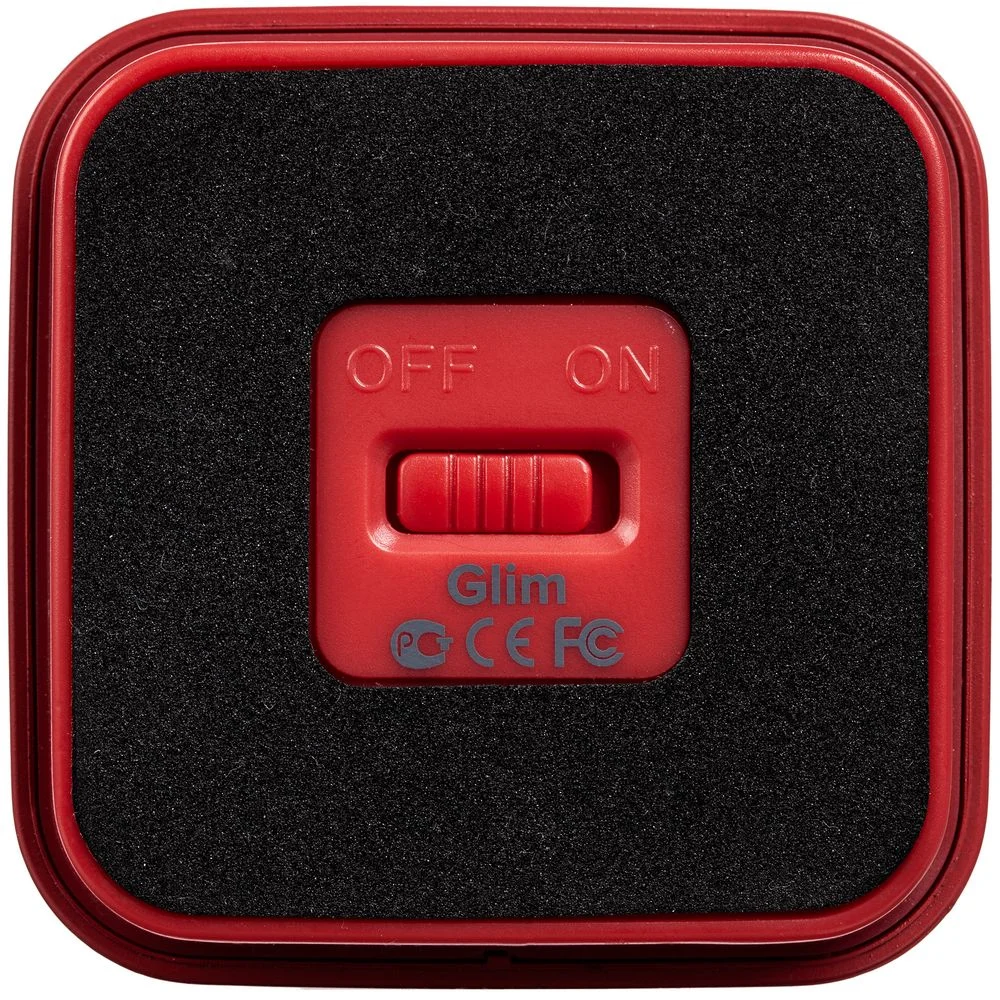 Беспроводная колонка с подсветкой гравировки Glim, красная - фото 7