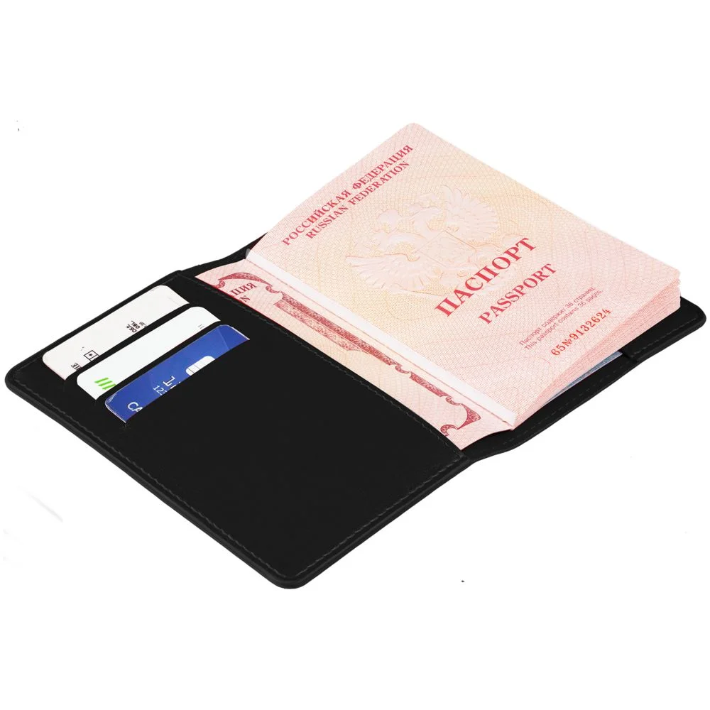 Обложка для паспорта Nebraska черная - фото 4