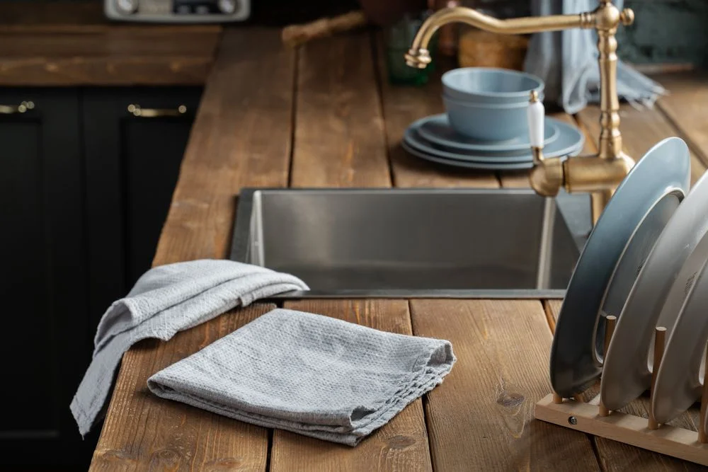 Набор полотенец Fine Line красный - фото 8