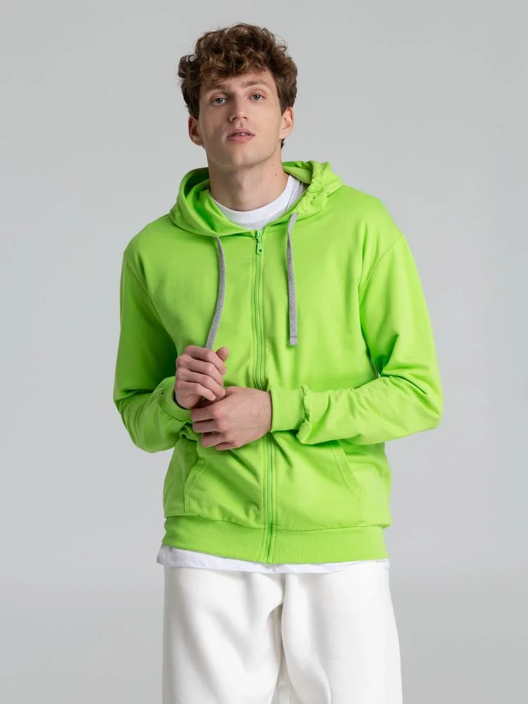 Толстовка на молнии с капюшоном Unit Siverga зеленое яблоко - фото 10