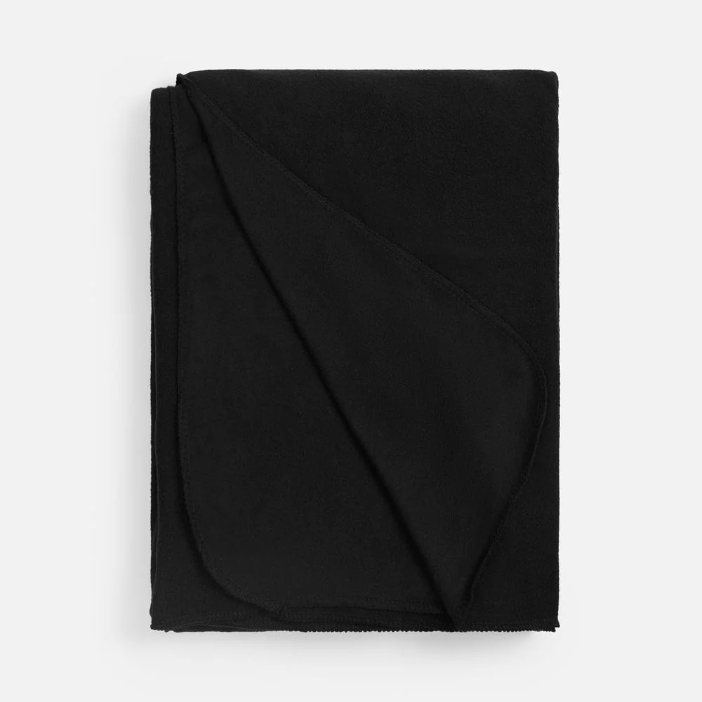 Флисовый плед Warm&Peace черный - фото 2