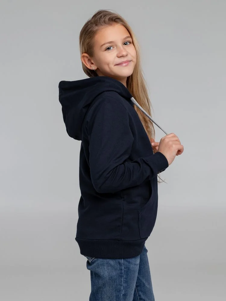 Толстовка с капюшоном детская Kirenga Kids темно-синяя - фото 10