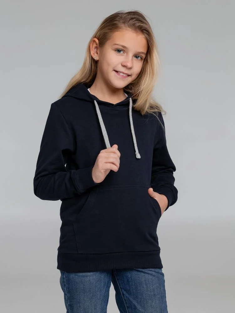 Толстовка с капюшоном детская Kirenga Kids темно-синяя - фото 9