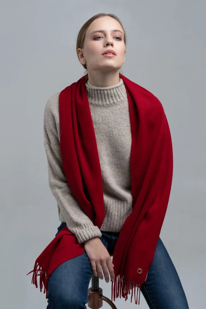 Шарф Graceful, красный - фото 11
