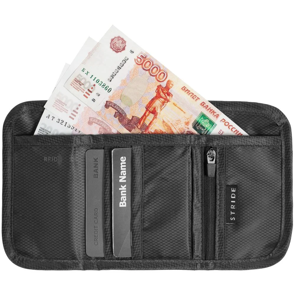 Кошелек Torren с RFID-защитой серый - фото 5