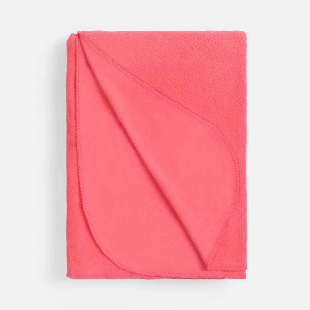 Флисовый плед Warm&Peace розовый коралловый - фото 3