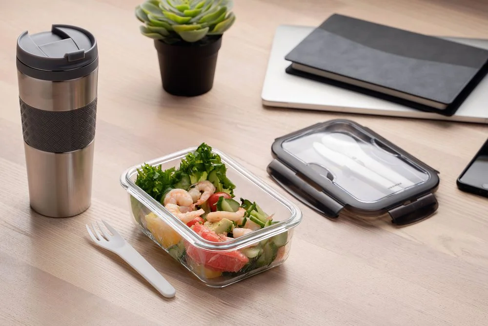 Ланчбокс Hard Work серый - фото 9