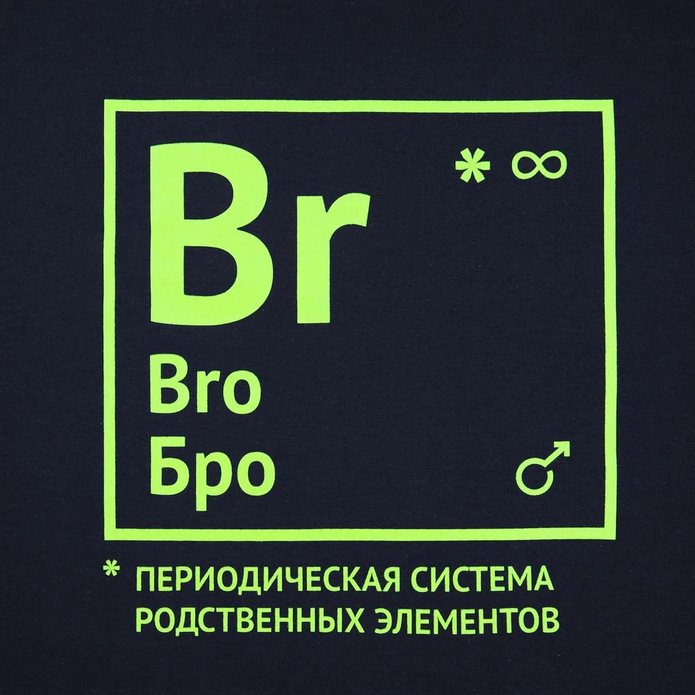 Футболка Бро темно-синяя - фото 4