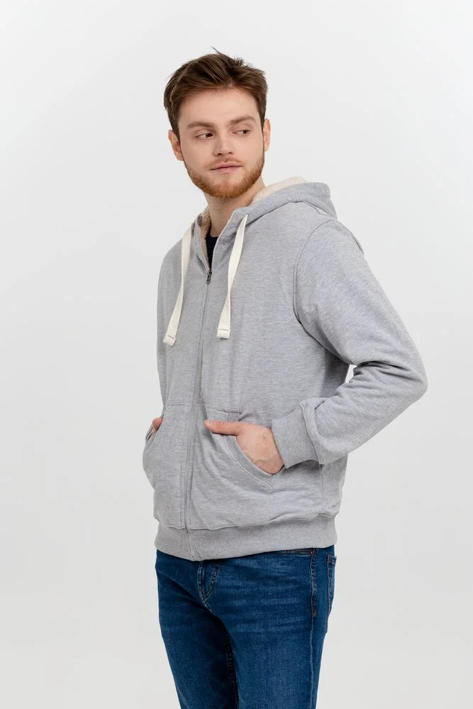 Толстовка на молнии Kulonga Sherpa серый меланж - фото 7