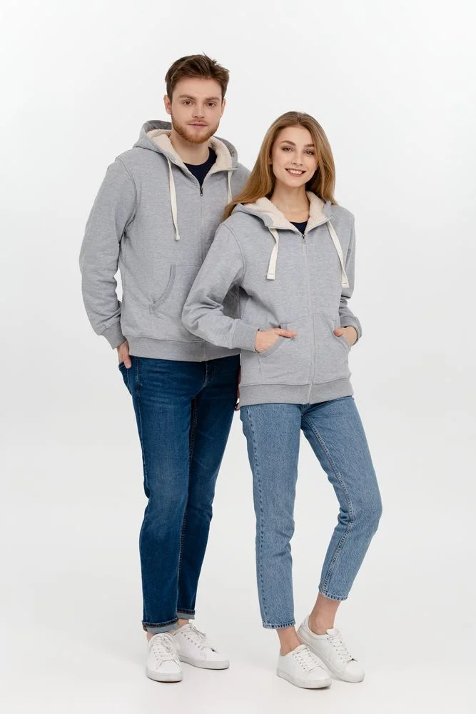 Толстовка на молнии Kulonga Sherpa серый меланж - фото 9