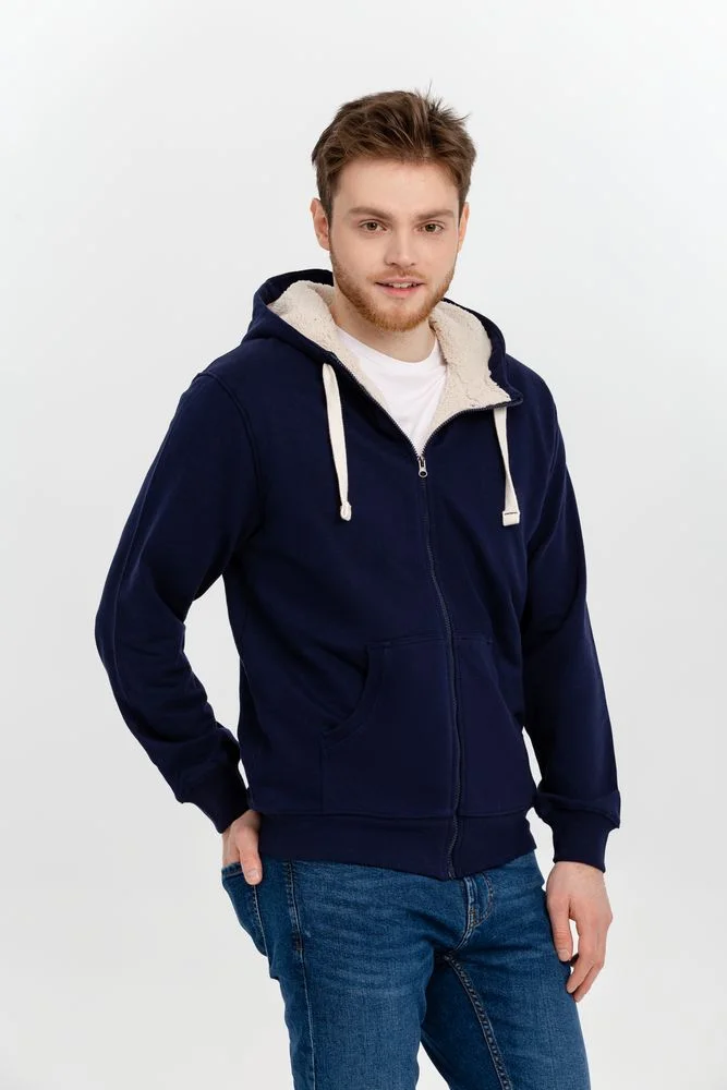 Толстовка на молнии Kulonga Sherpa темно-синяя - фото 7
