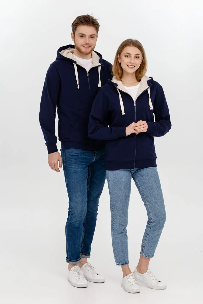 Толстовка на молнии Kulonga Sherpa темно-синяя - фото 9