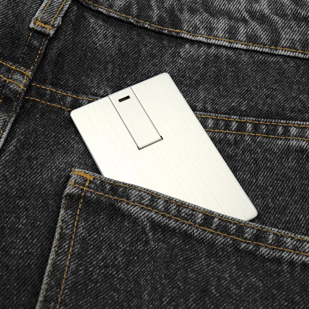 Флешка Platinum Card 32 Гб серебристая - фото 5