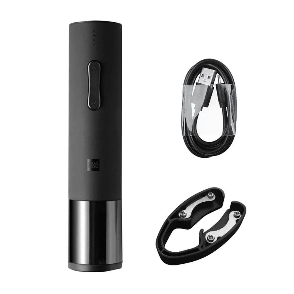 Электрический штопор HuoHou Electric Wine Bottle Opener черный - фото 3