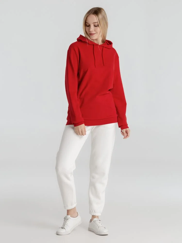 Толстовка с капюшоном унисекс Hoodie красная - фото 13