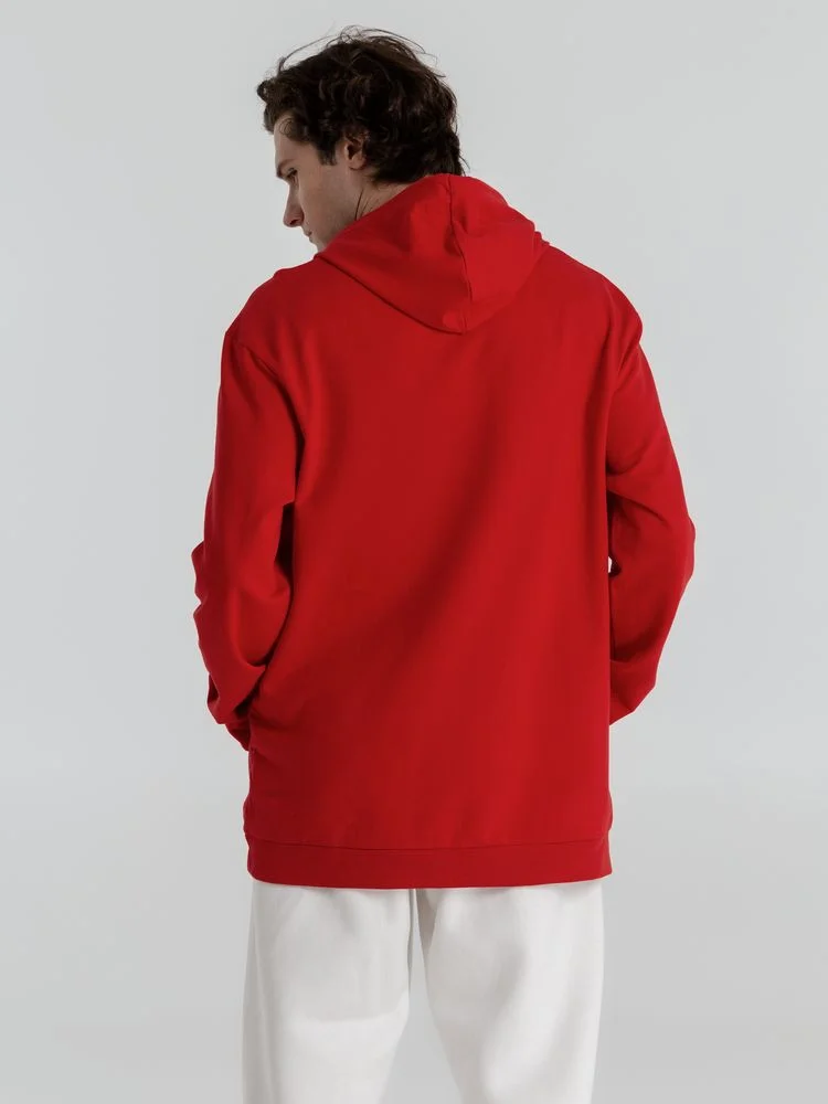 Толстовка с капюшоном унисекс Hoodie красная - фото 7