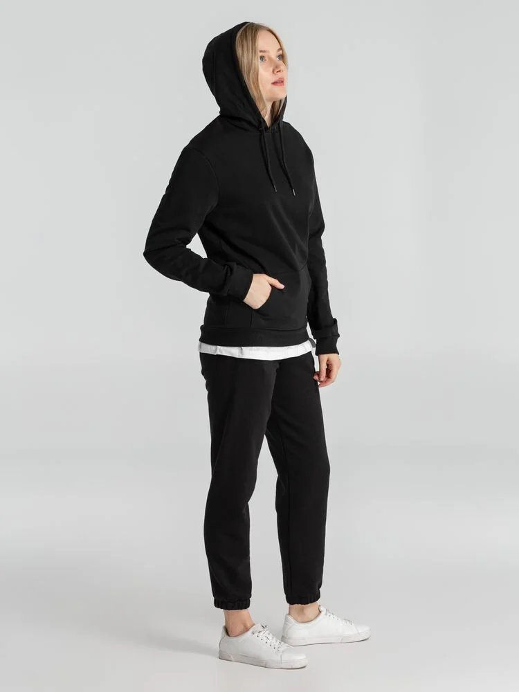 Толстовка с капюшоном унисекс Hoodie черная - фото 12