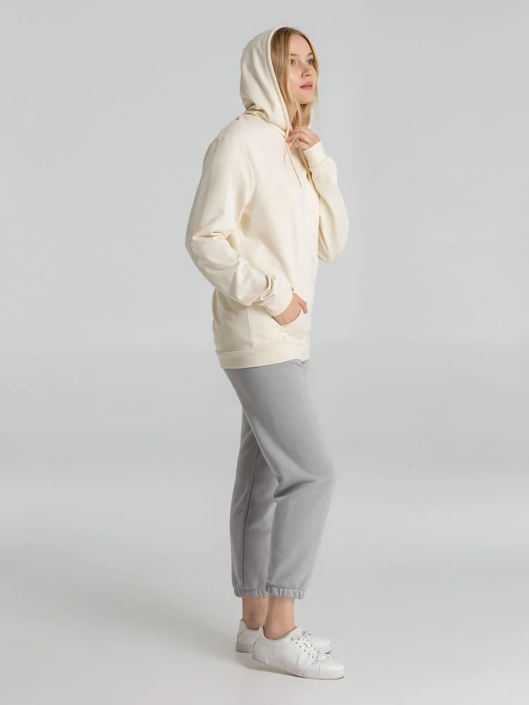 Толстовка с капюшоном унисекс Hoodie светло-желтая - фото 8