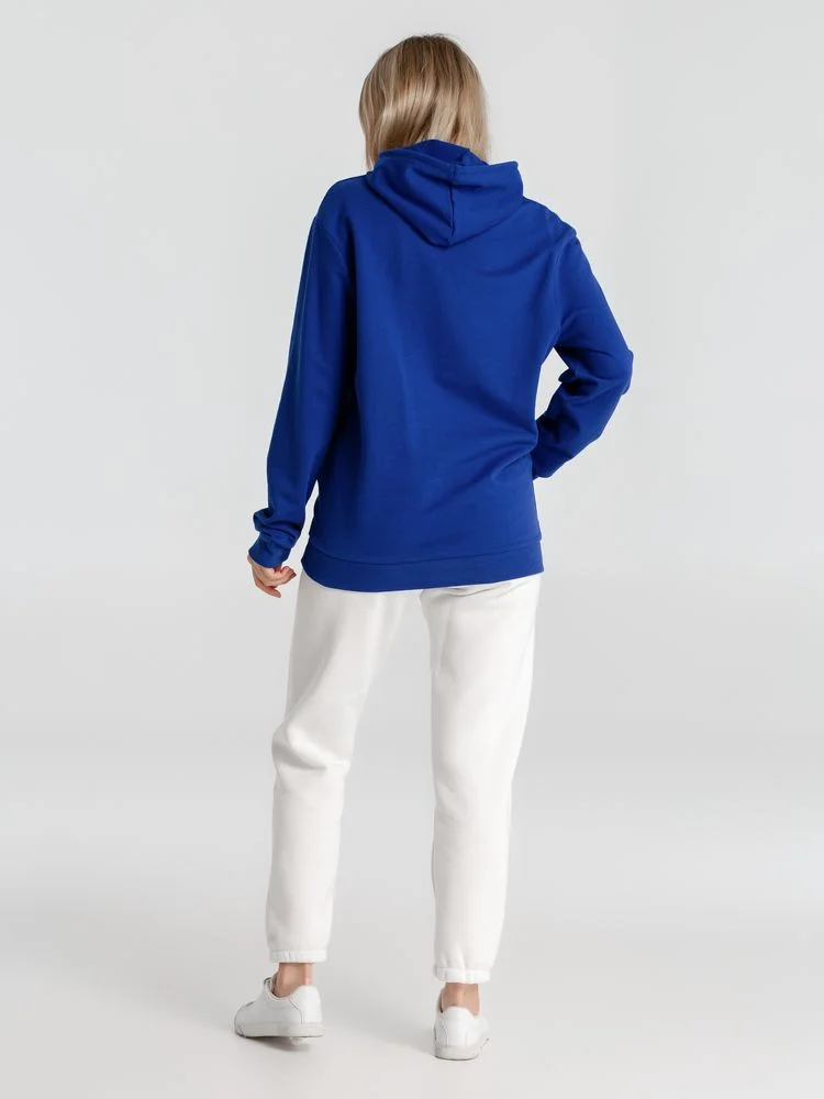 Толстовка с капюшоном унисекс Hoodie ярко-синяя - фото 10