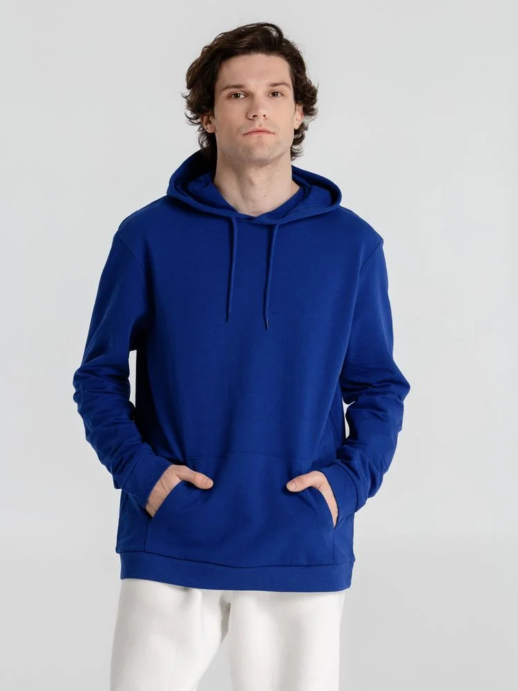 Толстовка с капюшоном унисекс Hoodie ярко-синяя - фото 11