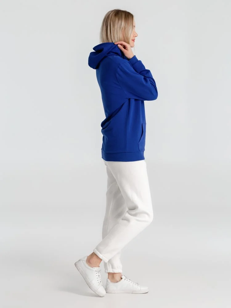Толстовка с капюшоном унисекс Hoodie ярко-синяя - фото 9