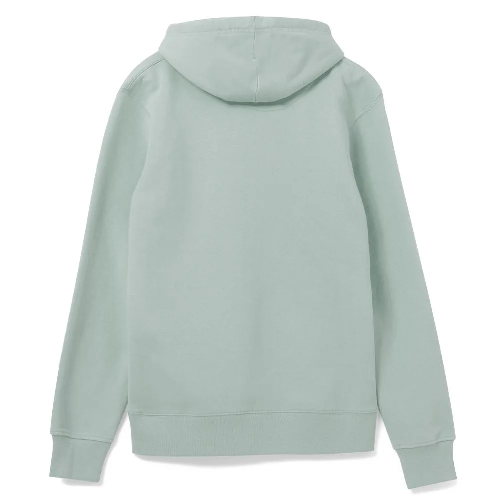 Толстовка с капюшоном унисекс Hoodie серо-зеленая - фото 2