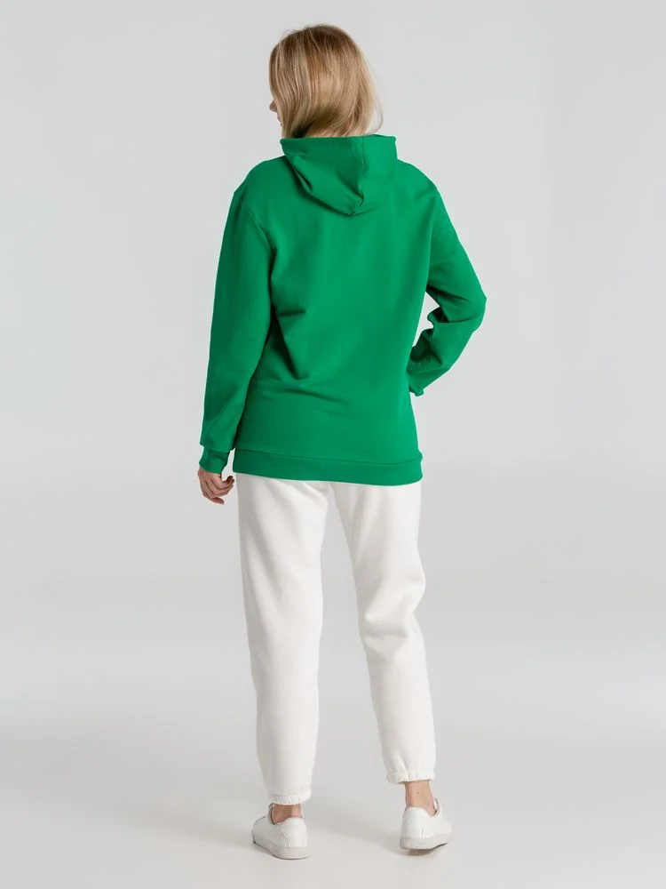 Толстовка с капюшоном унисекс Hoodie зеленая - фото 8