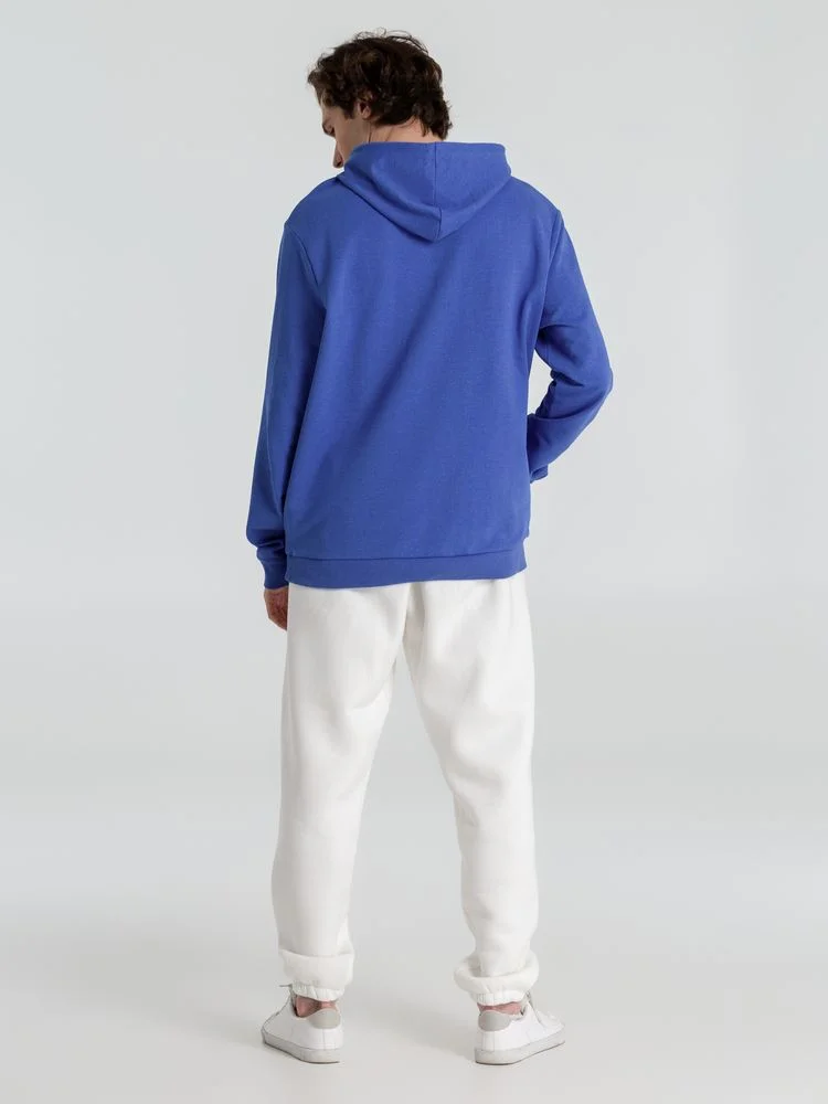 Толстовка с капюшоном унисекс Hoodie ярко-синий меланж - фото 14