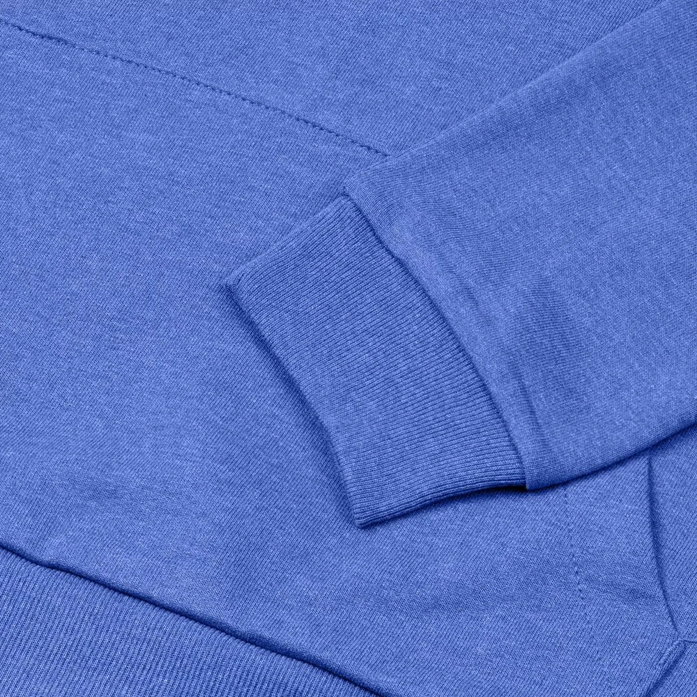 Толстовка с капюшоном унисекс Hoodie ярко-синий меланж - фото 4