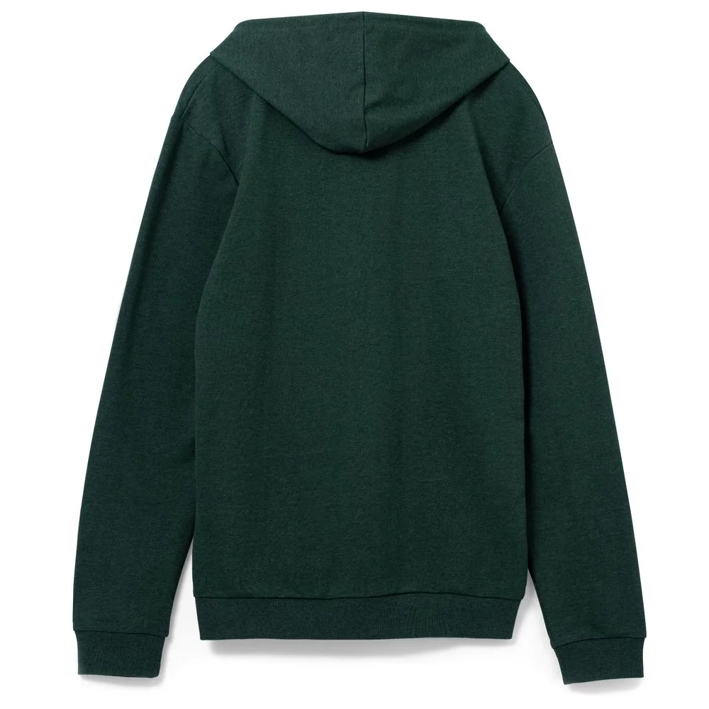 Толстовка с капюшоном унисекс Hoodie темно-зеленый меланж - фото 2