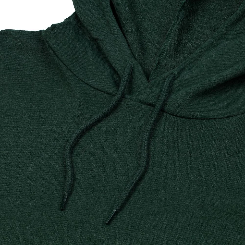 Толстовка с капюшоном унисекс Hoodie темно-зеленый меланж - фото 3