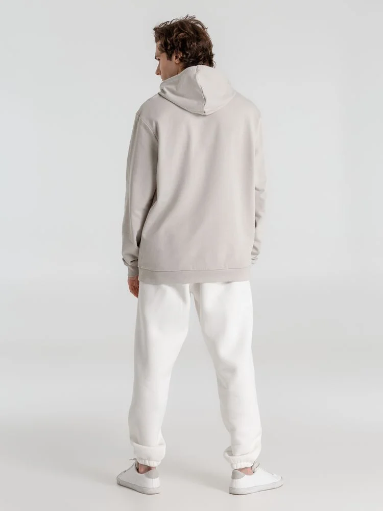 Толстовка с капюшоном унисекс Hoodie дымчато-серая - фото 10