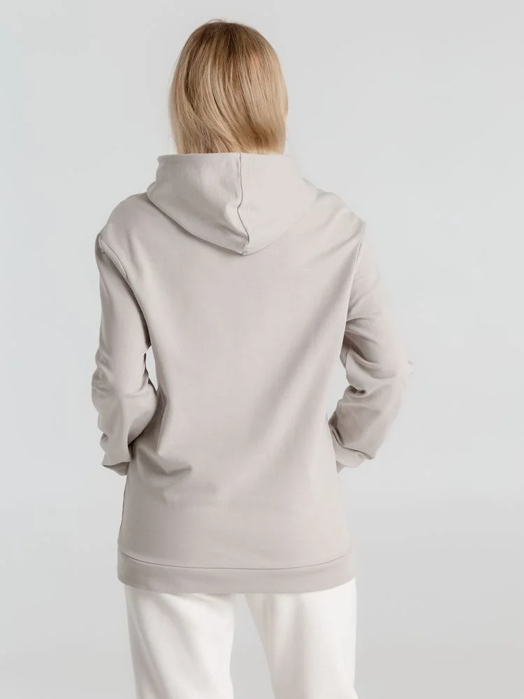 Толстовка с капюшоном унисекс Hoodie дымчато-серая - фото 12