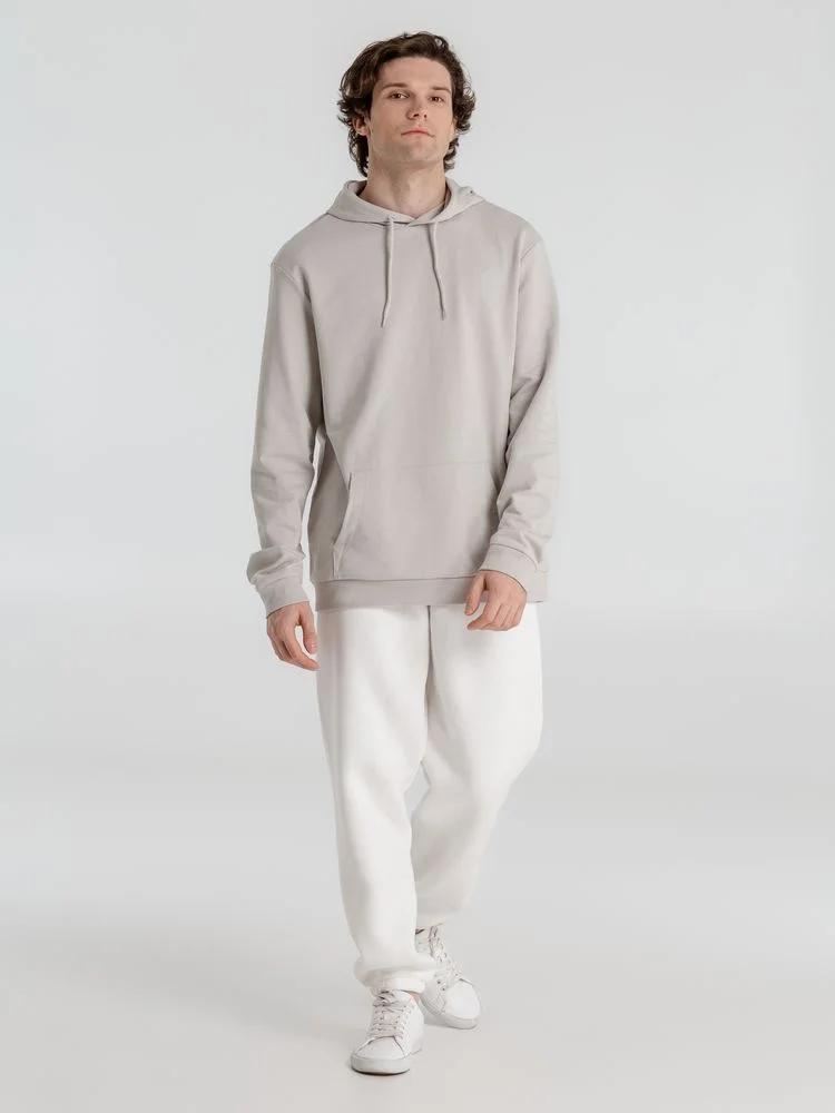 Толстовка с капюшоном унисекс Hoodie дымчато-серая - фото 8