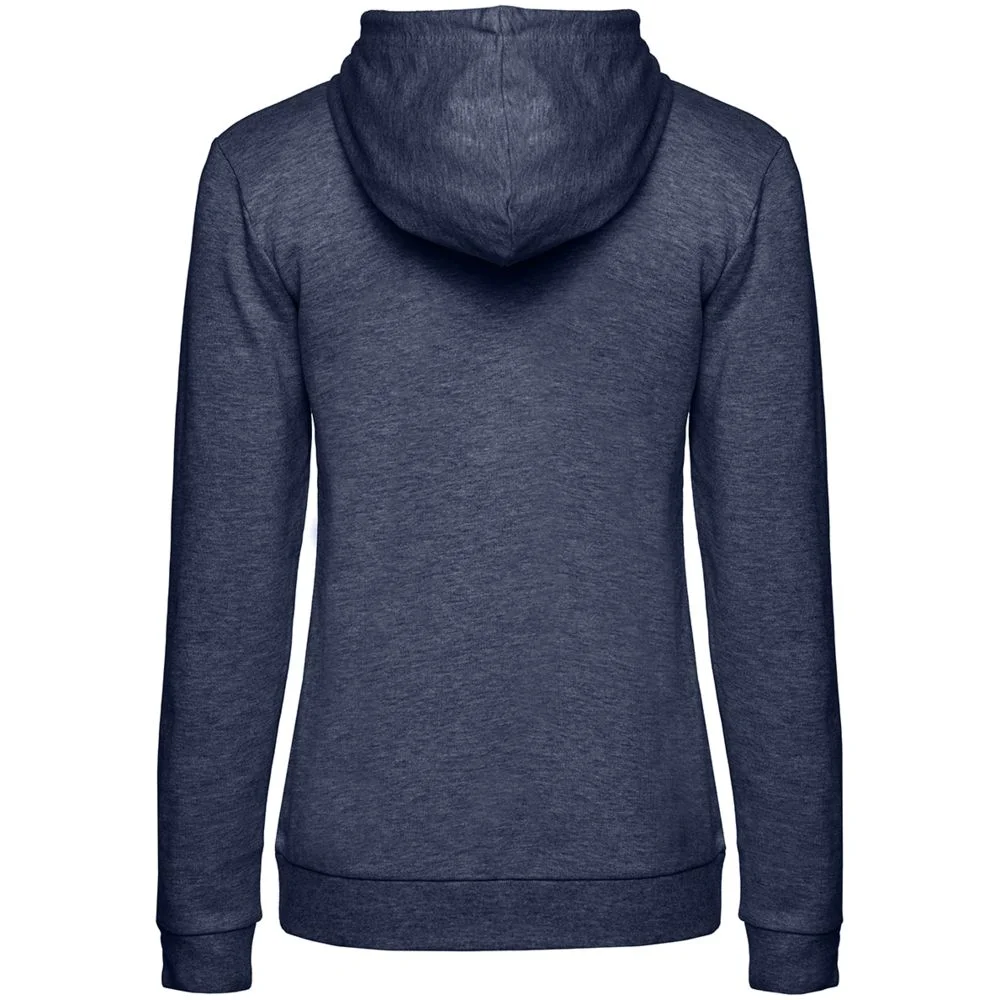 Толстовка с капюшоном женская Hoodie синий меланж - фото 2