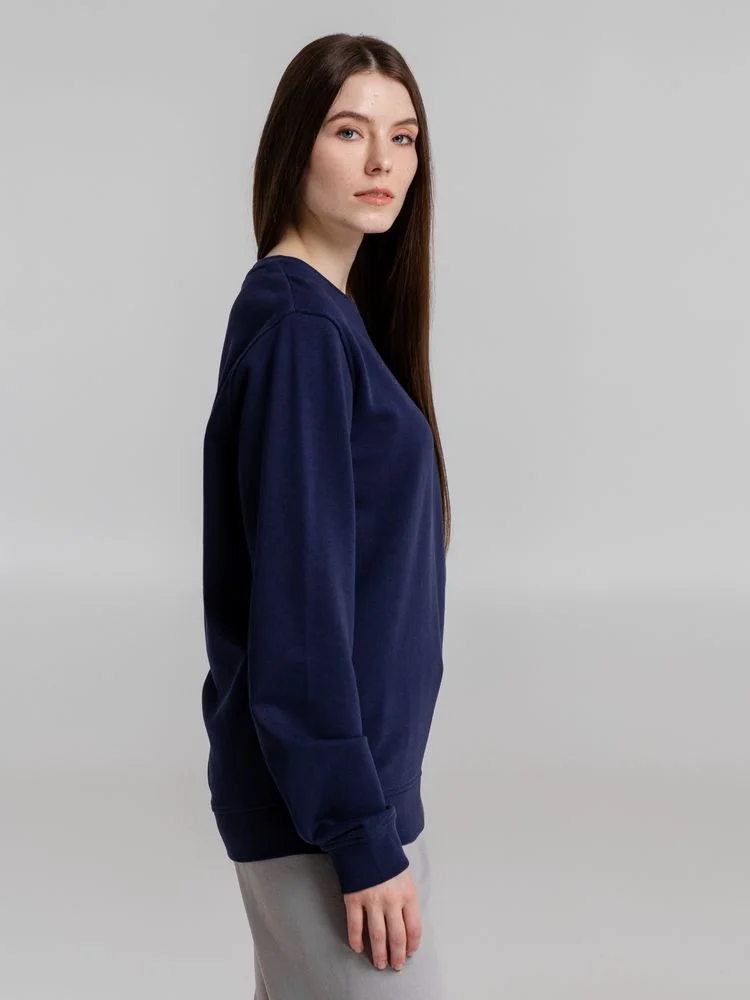 Свитшот унисекс BNC Inspire Organic темно-синий - фото 10