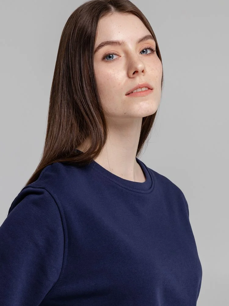 Свитшот унисекс BNC Inspire Organic темно-синий - фото 12