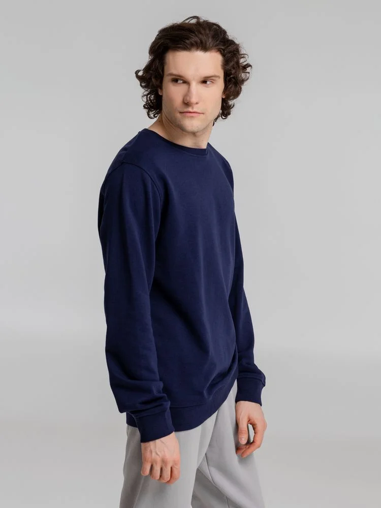 Свитшот унисекс BNC Inspire Organic темно-синий - фото 6