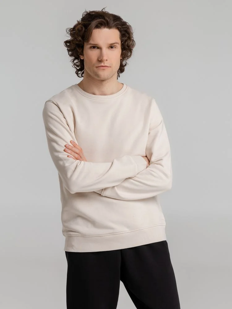 Свитшот унисекс BNC Inspire Organic молочно-белый - фото 5