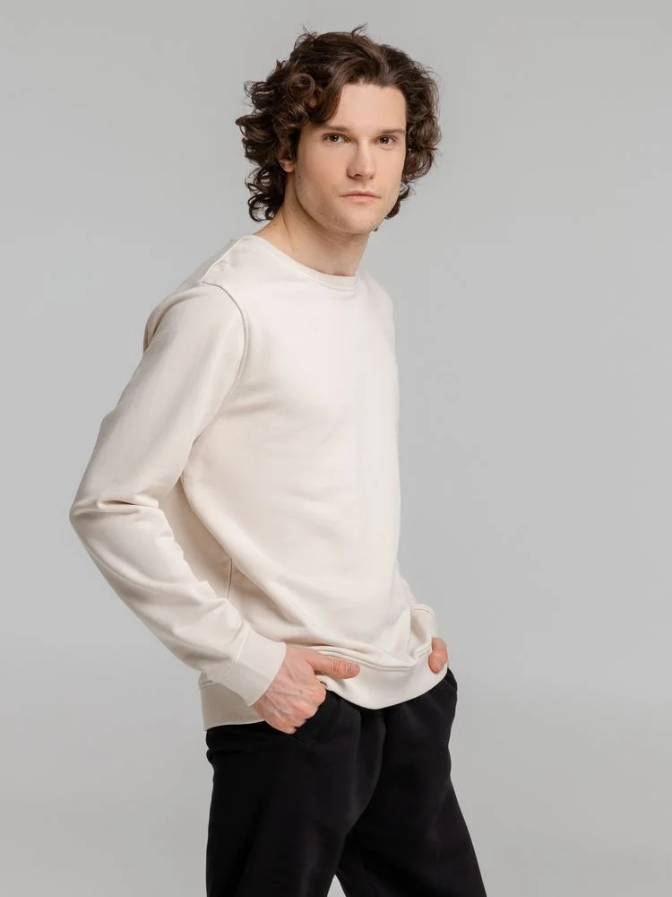 Свитшот унисекс BNC Inspire Organic молочно-белый - фото 6