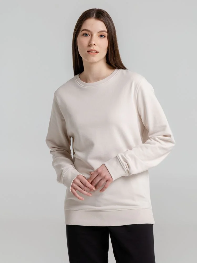 Свитшот унисекс BNC Inspire Organic молочно-белый - фото 9