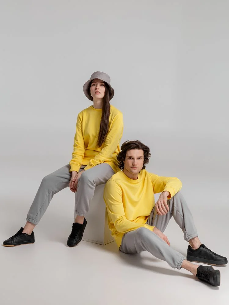 Свитшот унисекс BNC Inspire Organic желтый - фото 13