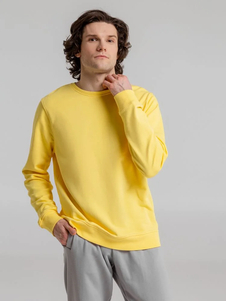 Свитшот унисекс BNC Inspire Organic желтый - фото 5