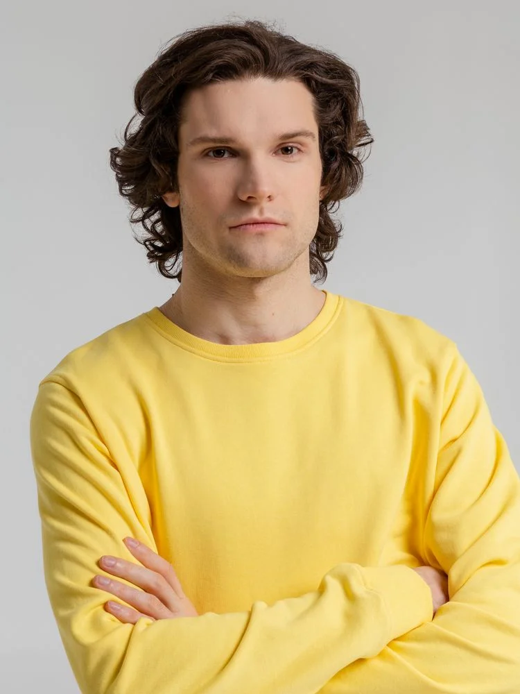 Свитшот унисекс BNC Inspire Organic желтый - фото 8