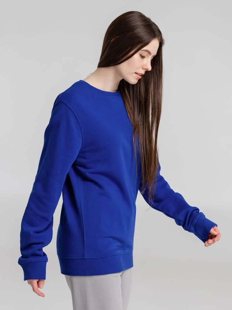 Свитшот унисекс BNC Inspire (Organic), ярко-синий - фото 8