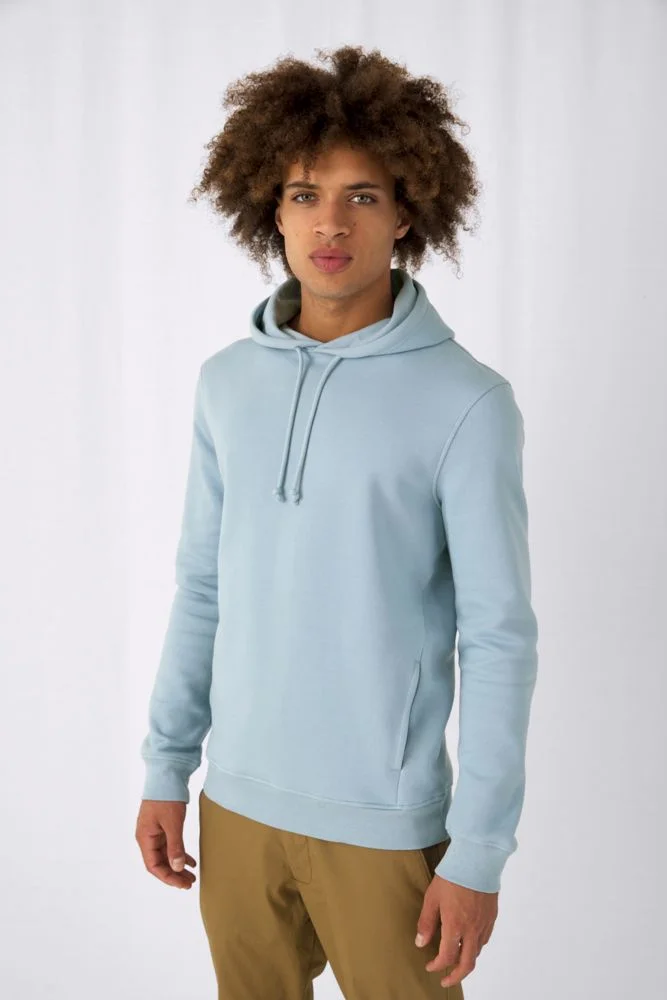 Толстовка с капюшоном унисекс BNC Inspire Organic темно-синяя - фото 5