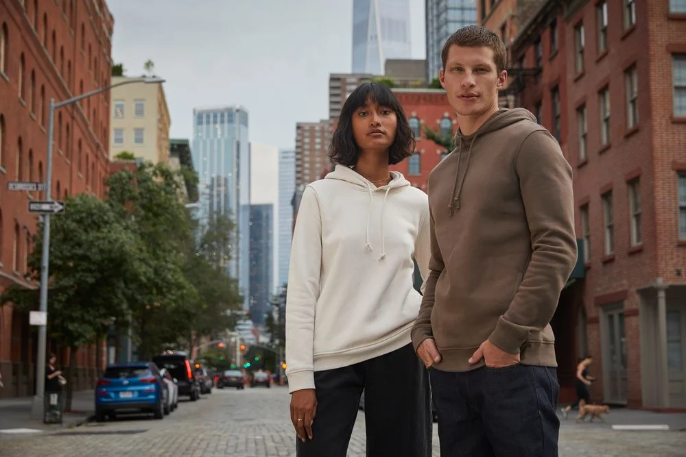 Толстовка с капюшоном унисекс BNC Inspire Organic молочно-белая - фото 7