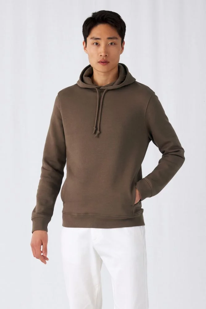 Толстовка с капюшоном унисекс BNC Inspire Organic коричневая мокко - фото 6